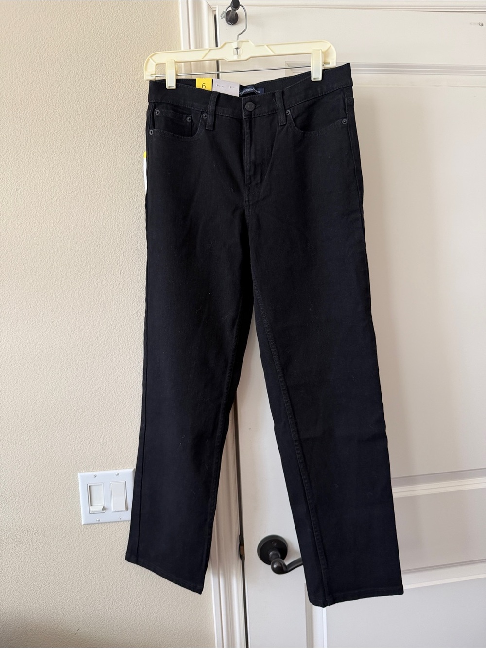 Calvin Klein Men's Black Straight Jeans